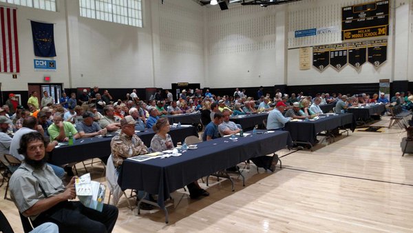 Farmland auctions in Indiana and Ohio attract big crowds, competitive bidding