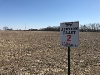 TRACT 2 - LAND AUCTION - 119+/- ACRES OFFERED IN 4 TRACTS IN HAMILTON COUNTY, INDIANA