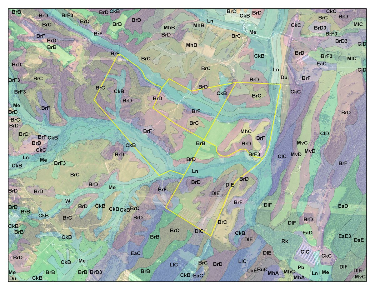 Soil map - LAND AUCTION - 533+/- ACRES OFFERED IN 5 TRACTS IN HARDY COUNTY, WEST VIRGINIA