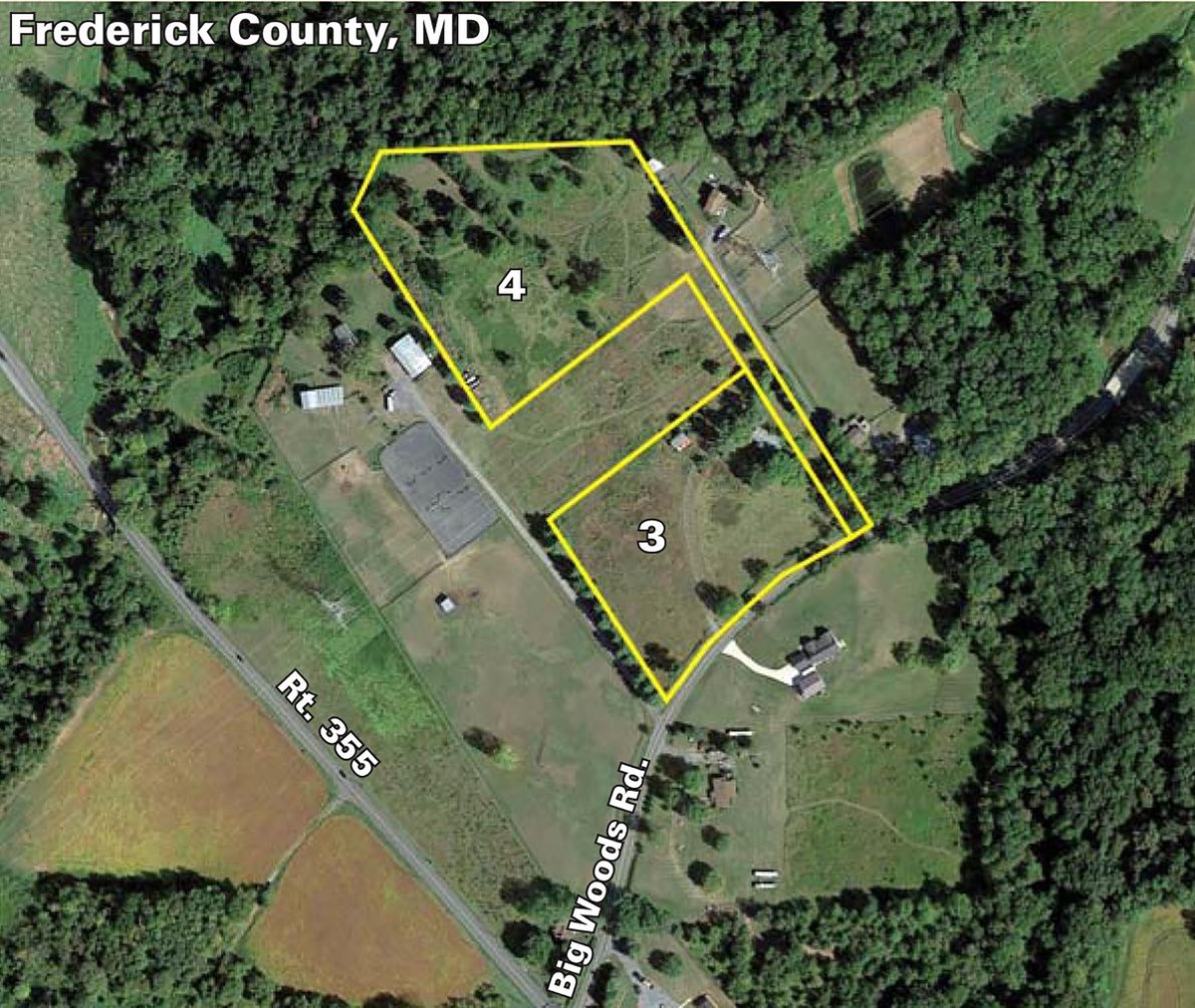 TRACT 3 & 4 - ABSOLUTE REAL ESTATE AUCTION - 222.5+/- ACRES OFFERED IN 7 TRACTS IN FREDERICK CO., MD, LOUDOUN CO., VA & JEFFERSON CO., WV