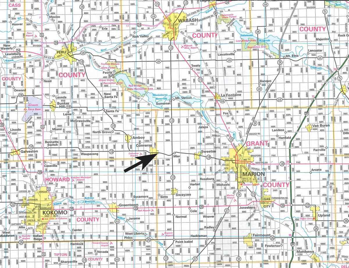 Area map - REAL ESTATE AUCTION - CAR WASH ON 2 LOTS IN MIAMI COUNTY, INDIANA