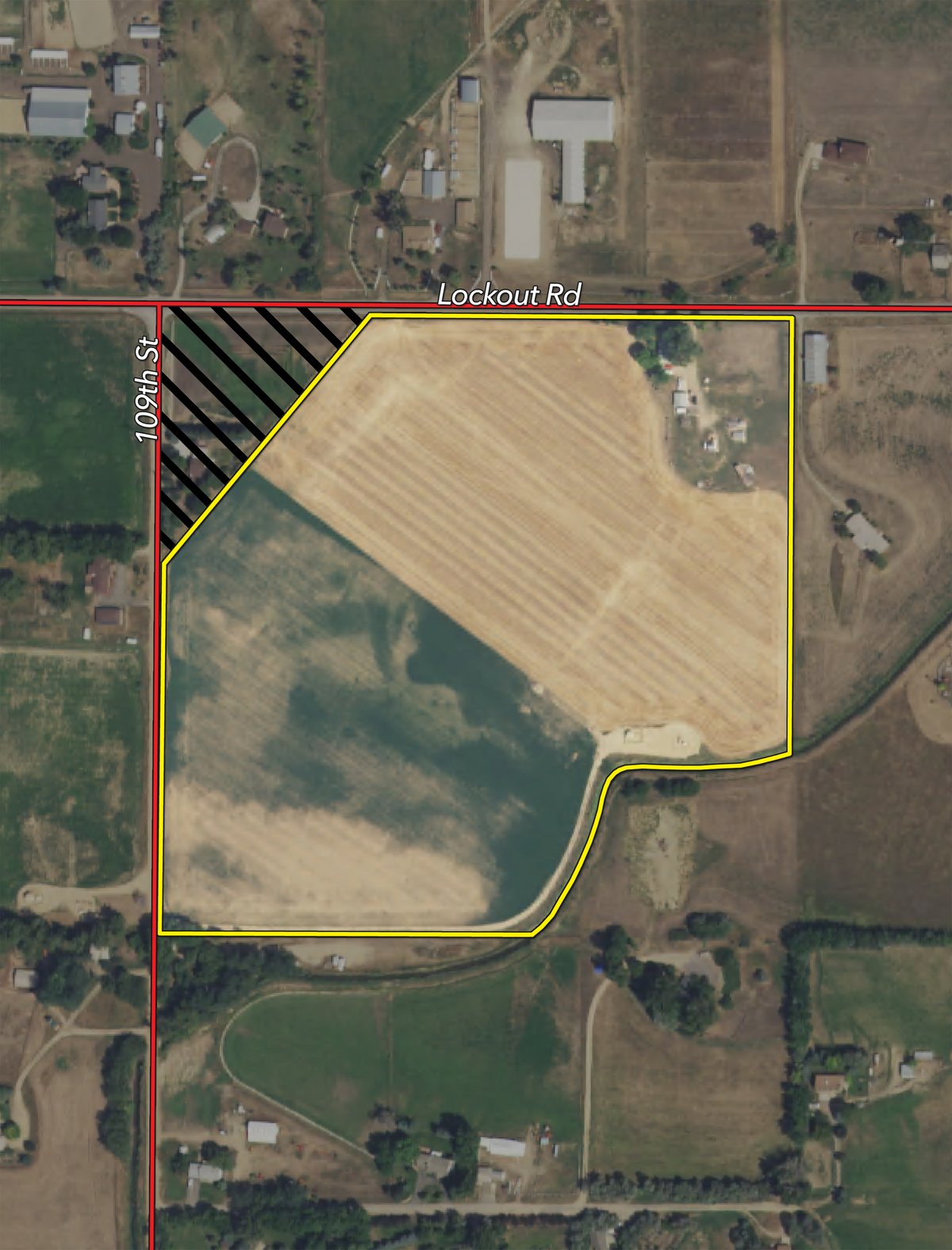Tract map - LAND & WATER RIGHTS AUCTION - 33+/- ACRES & 67 WATER UNITS/SHARES IN 26 TRACTS IN BOULDER COUNTY, CO