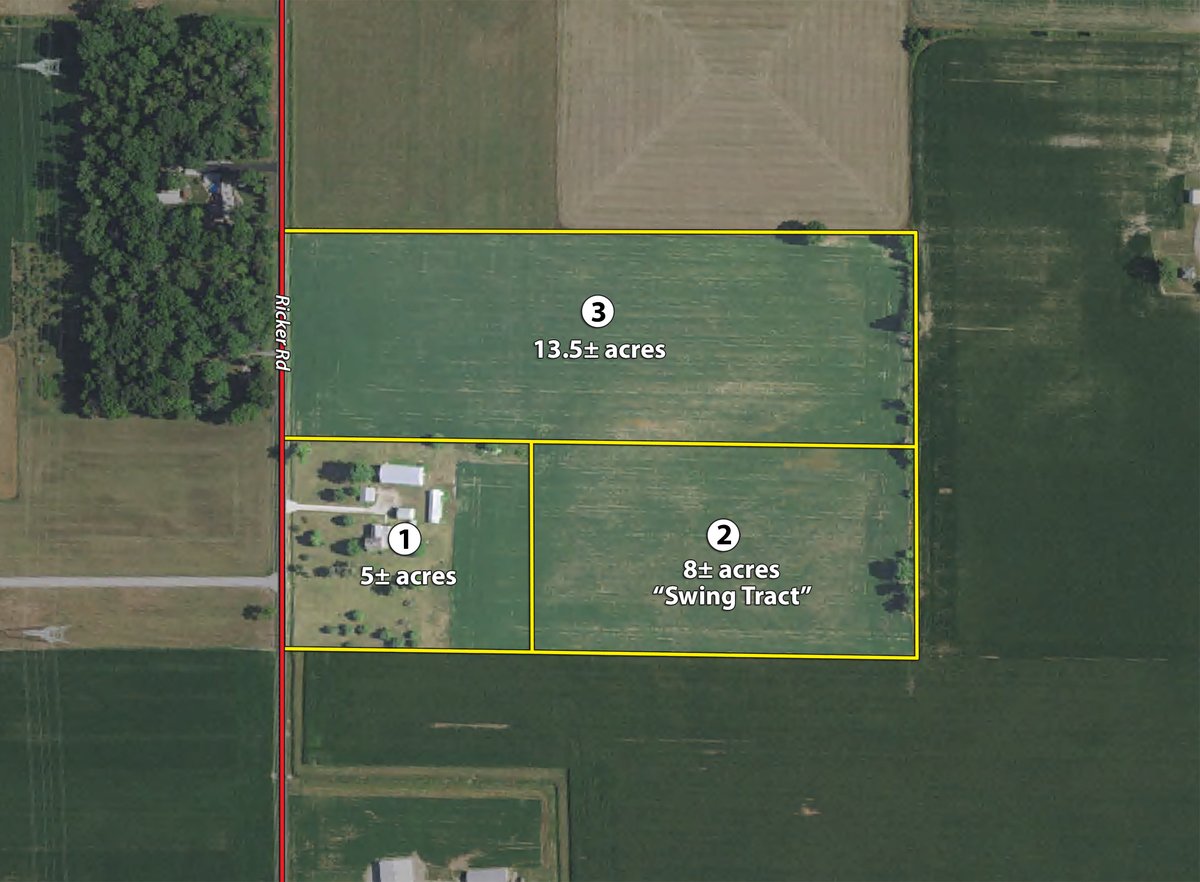 Tract map - 2 DAY REAL ESTATE & PERSONAL PROPERTY AUCTION - HOME, LAND & PERSONAL PROPERTY IN ALLEN COUNTY, INDIANA