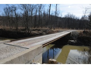 Bridge between Tracts 6 & 8 - REAL ESTATE AUCTION - 1,013 ACRES IN 21 TRACTS IN MARTIN COUNTY, INDIANA