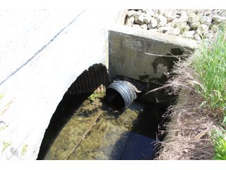 Open Ditch Head Wall: 18 in. Hardy County Tile - LAND AUCTION - 472+/- ACRES IN 7 TRACTS IN GRANT COUNTY, INDIANA