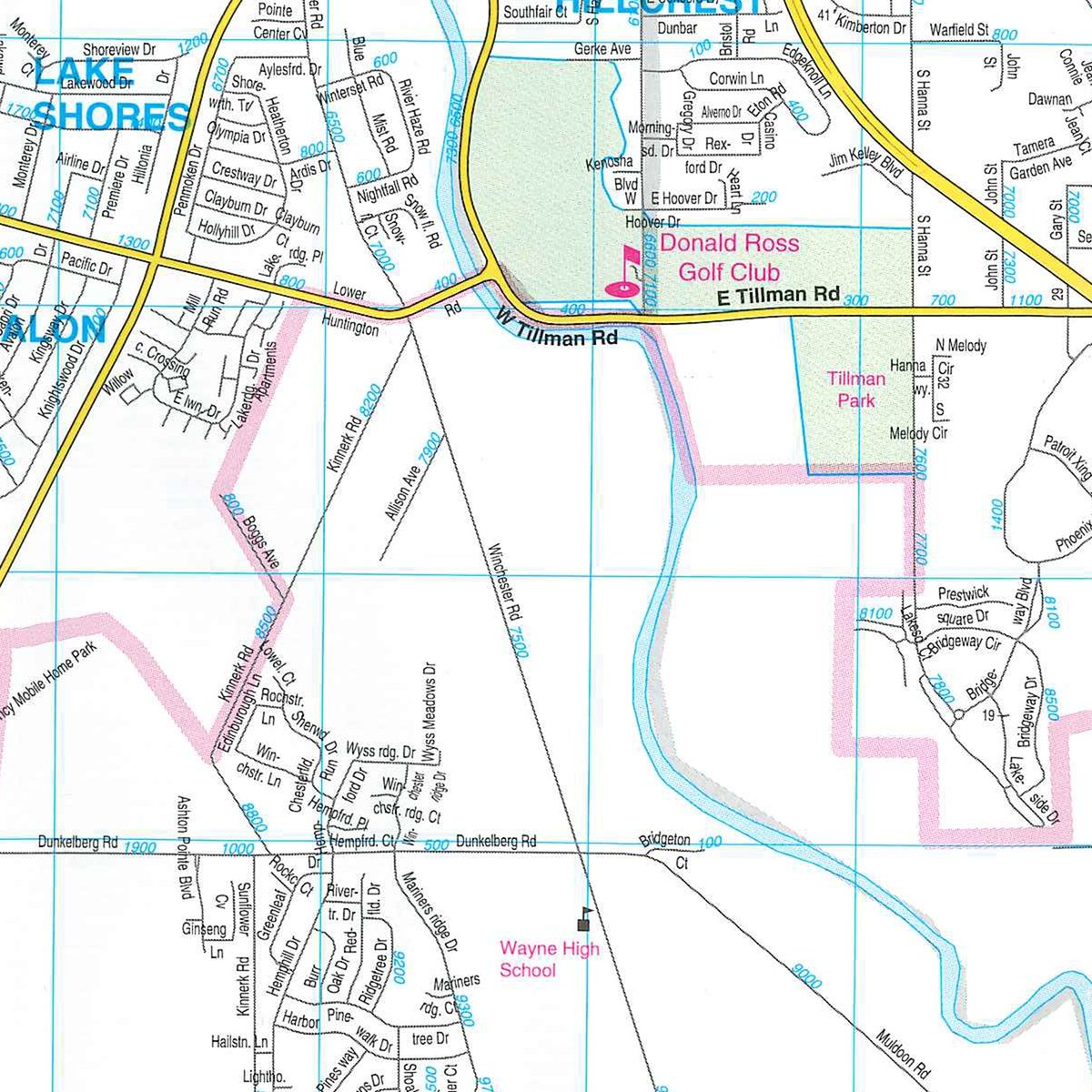 Area map - REAL ESTATE AUCTION - 26+/- ACRES IN 3 TRACTS IN SOUTHWEST ALLEN COUNTY, INDIANA