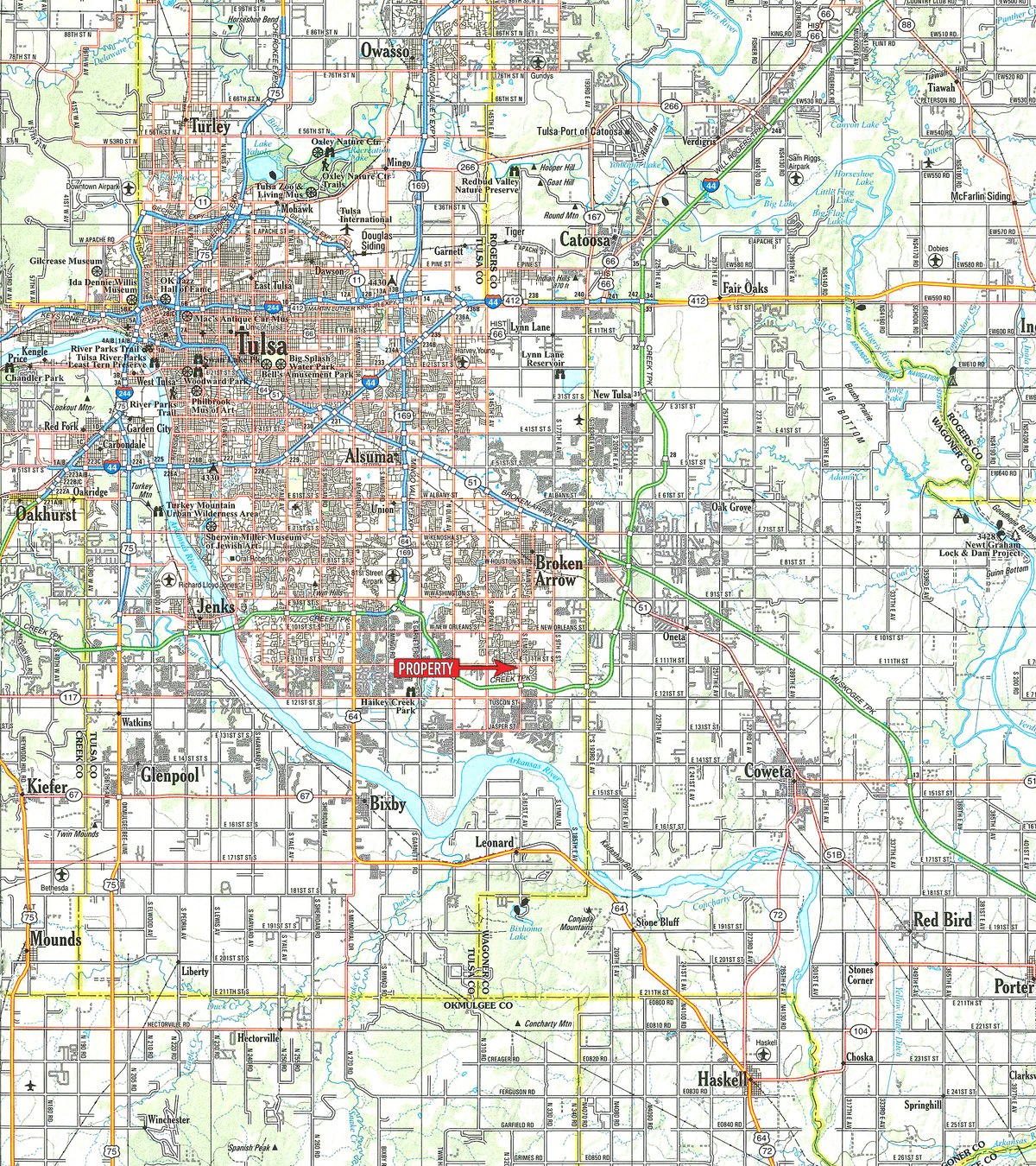 Area map - IMPORTANT SEALED BID REAL ESTATE AUCTION - 6.56+/- ACRES IN BROKEN ARROW, OKLAHOMA