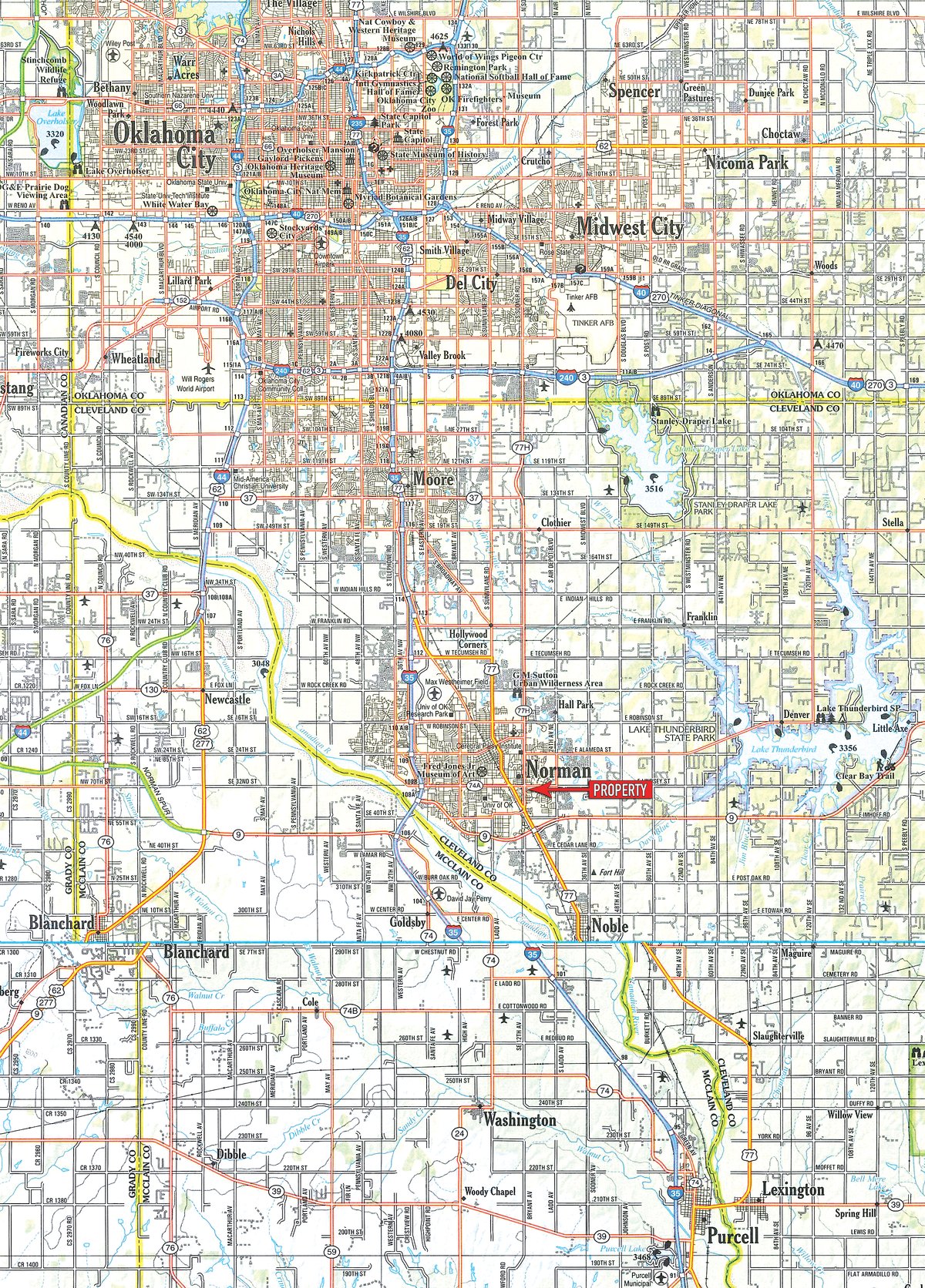 Area map - SEALED BID AUCTION - 3,600 SQ. FT. COMMERCIAL BUILDING IN NORMAN, OKLAHOMA
