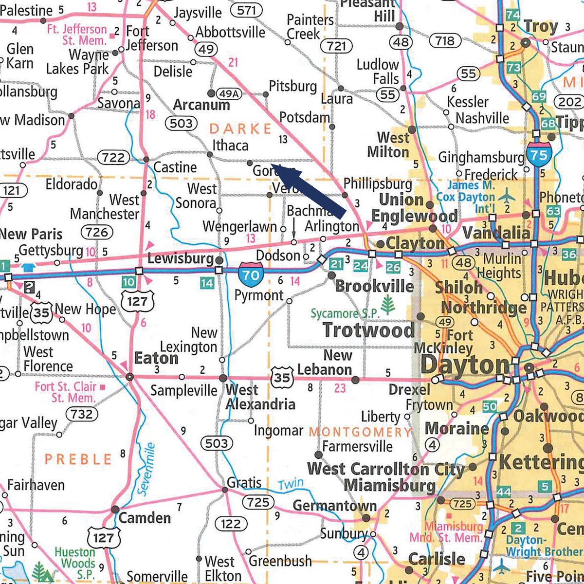Area map - FARM EQUIPMENT AUCTION IN DARKE COUNTY, OHIO