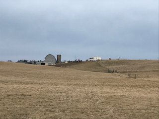 <b>40.65 Acres with 3 bedroom, one bath, 1500 sq. ft. home with full basement and pole barns.</b> 
 
Property is gently rolling and fully fenced.  

Don't miss this opportunity to buy this operating farm with good set of buildings.  Ready to go to work for you. - 40.65 Acres - Home & Pole Barns - Fully Fenced