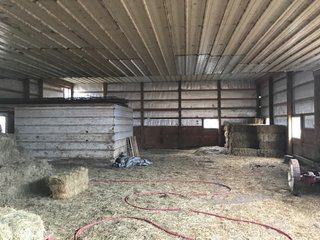 <b>40.65 Acres with 3 bedroom, one bath, 1500 sq. ft. home with full basement and pole barns.</b> 
 
Property is gently rolling and fully fenced.  

Don't miss this opportunity to buy this operating farm with good set of buildings.  Ready to go to work for you. - 40.65 Acres - Home & Pole Barns - Fully Fenced