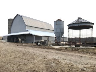 <b>40.65 Acres with 3 bedroom, one bath, 1500 sq. ft. home with full basement and pole barns.</b> 
 
Property is gently rolling and fully fenced.  

Don't miss this opportunity to buy this operating farm with good set of buildings.  Ready to go to work for you. - 40.65 Acres - Home & Pole Barns - Fully Fenced