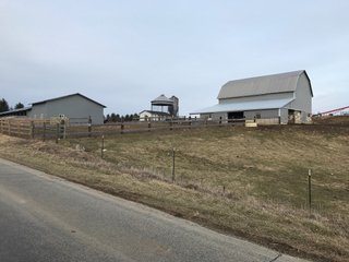 <b>40.65 Acres with 3 bedroom, one bath, 1500 sq. ft. home with full basement and pole barns.</b> 
 
Property is gently rolling and fully fenced.  

Don't miss this opportunity to buy this operating farm with good set of buildings.  Ready to go to work for you. - 40.65 Acres - Home & Pole Barns - Fully Fenced