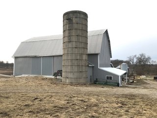<b>40.65 Acres with 3 bedroom, one bath, 1500 sq. ft. home with full basement and pole barns.</b> 
 
Property is gently rolling and fully fenced.  

Don't miss this opportunity to buy this operating farm with good set of buildings.  Ready to go to work for you. - 40.65 Acres - Home & Pole Barns - Fully Fenced