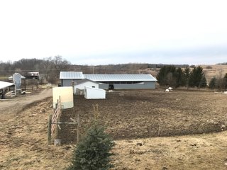 <b>40.65 Acres with 3 bedroom, one bath, 1500 sq. ft. home with full basement and pole barns.</b> 
 
Property is gently rolling and fully fenced.  

Don't miss this opportunity to buy this operating farm with good set of buildings.  Ready to go to work for you. - 40.65 Acres - Home & Pole Barns - Fully Fenced