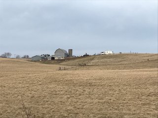 <b>40.65 Acres with 3 bedroom, one bath, 1500 sq. ft. home with full basement and pole barns.</b> 
 
Property is gently rolling and fully fenced.  

Don't miss this opportunity to buy this operating farm with good set of buildings.  Ready to go to work for you. - 40.65 Acres - Home & Pole Barns - Fully Fenced