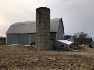 <b>40.65 Acres with 3 bedroom, one bath, 1500 sq. ft. home with full basement and pole barns.</b> 
 
Property is gently rolling and fully fenced.  

Don't miss this opportunity to buy this operating farm with good set of buildings.  Ready to go to work for you. - 40.65 Acres - Home & Pole Barns - Fully Fenced
