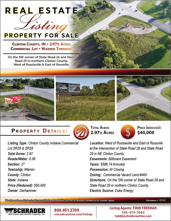 Listing brochure cover - Commercial Lot