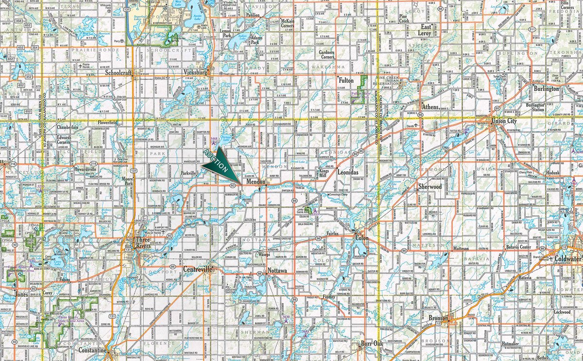 Area map - FARM EQUIPMENT AUCTION IN ST. JOSEPH COUNTY, MICHIGAN