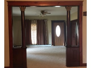 <b>OPEN HOUSE: Thursday December 12, 2 -4 pm</b>
Country living at its best.  This 1,751 sq. ft. home with 3 bedrooms and 2 full baths sits on a beautiful setting of 2.5 acres; open fields and woods are nearby for a view that is indescribable.  The home has a front and side porch with a swing, propane fired hot water heat, separate bedrooms, mud room, vinyl siding, attached 1 car garage and a basement.

<b>1,751 sq, ft. older home on 2.5 Acres
3 bdrm, 2 bath 
Hot Water Heat 
Vinyl Siding
3 Out Buildings.
Attached 1 Car Garage</b> - REAL ESTATE FOR SALE - 1,751 SQ. FT. HOME ON 2.5 ACRES