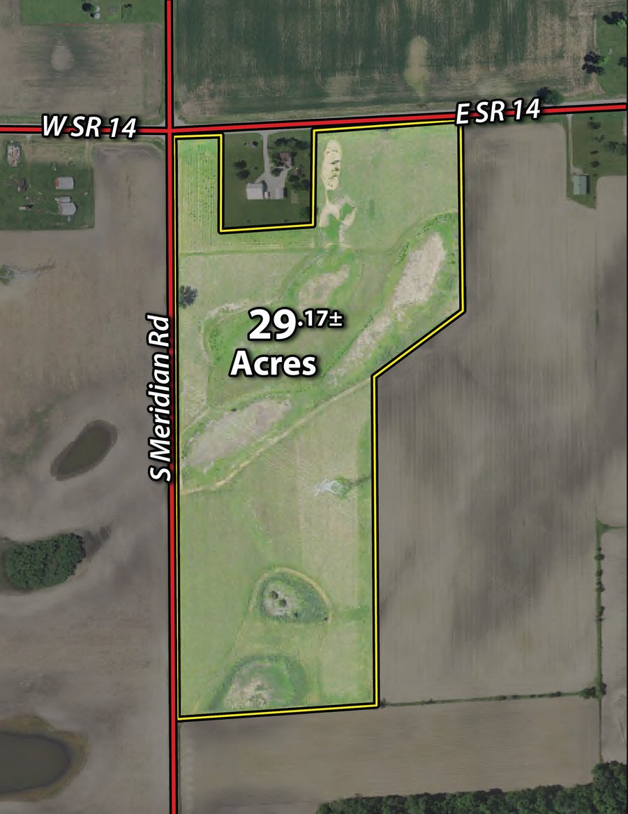 For sale: LAND FOR SALE - 29.17 ACRES IN WHITLEY COUNTY - WASHINGTON TOWNSHIP - WHITLEY COUNTY - WASHINGTON TOWNSHIP