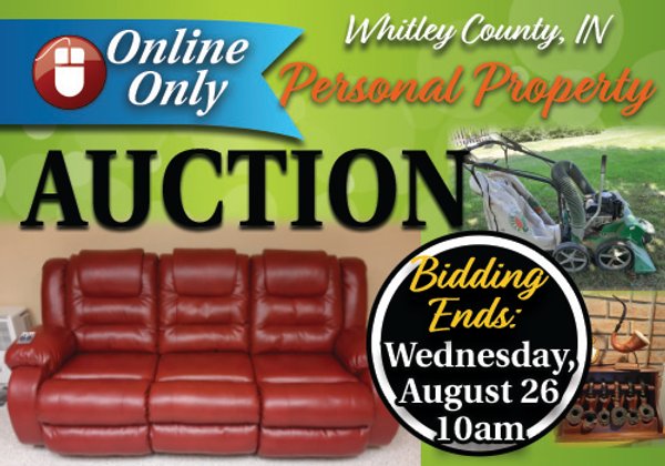 ONLINE ONLY PERSONAL PROPERTY AUCTION