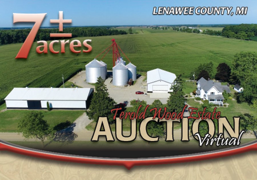 VIRTUAL REAL ESTATE AUCTION - 7+/- ACRES OFFERED IN 3 TRACTS IN LENAWEE COUNTY, MICHIGAN
