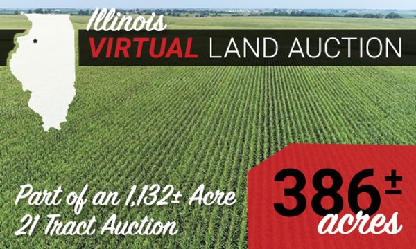 VIRTUAL ILLINOIS LAND AUCTION - 386+/- ACRES OFFERED IN 7 TRACTS IN STARK COUNTY, ILLINOIS (PART OF AN 1,132+/- ACRE, 21 TRACT AUCTION)