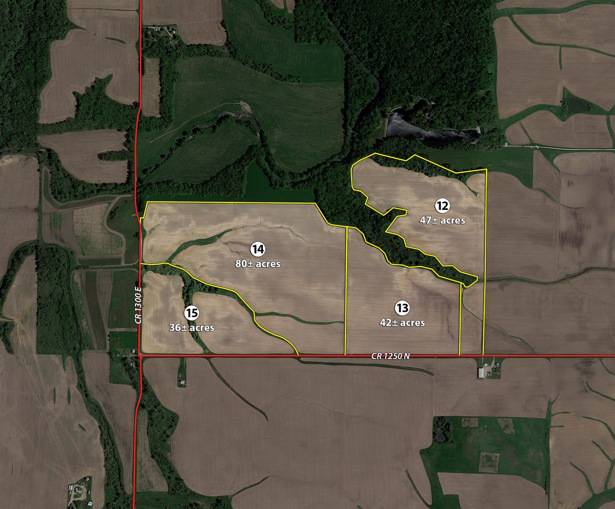 Farm 2: Tracts 12-15 - VIRTUAL ILLINOIS LAND AUCTION - 386+/- ACRES OFFERED IN 7 TRACTS IN STARK COUNTY, ILLINOIS (PART OF AN 1,132+/- ACRE, 21 TRACT AUCTION)