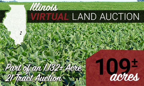 VIRTUAL ILLINOIS LAND AUCTION - 109+/- ACRES OFFERED IN 3 TRACTS IN CLAY & WAYNE COUNTIES, ILLINOIS (PART OF AN 1,132+/- ACRE, 21 TRACT AUCTION)