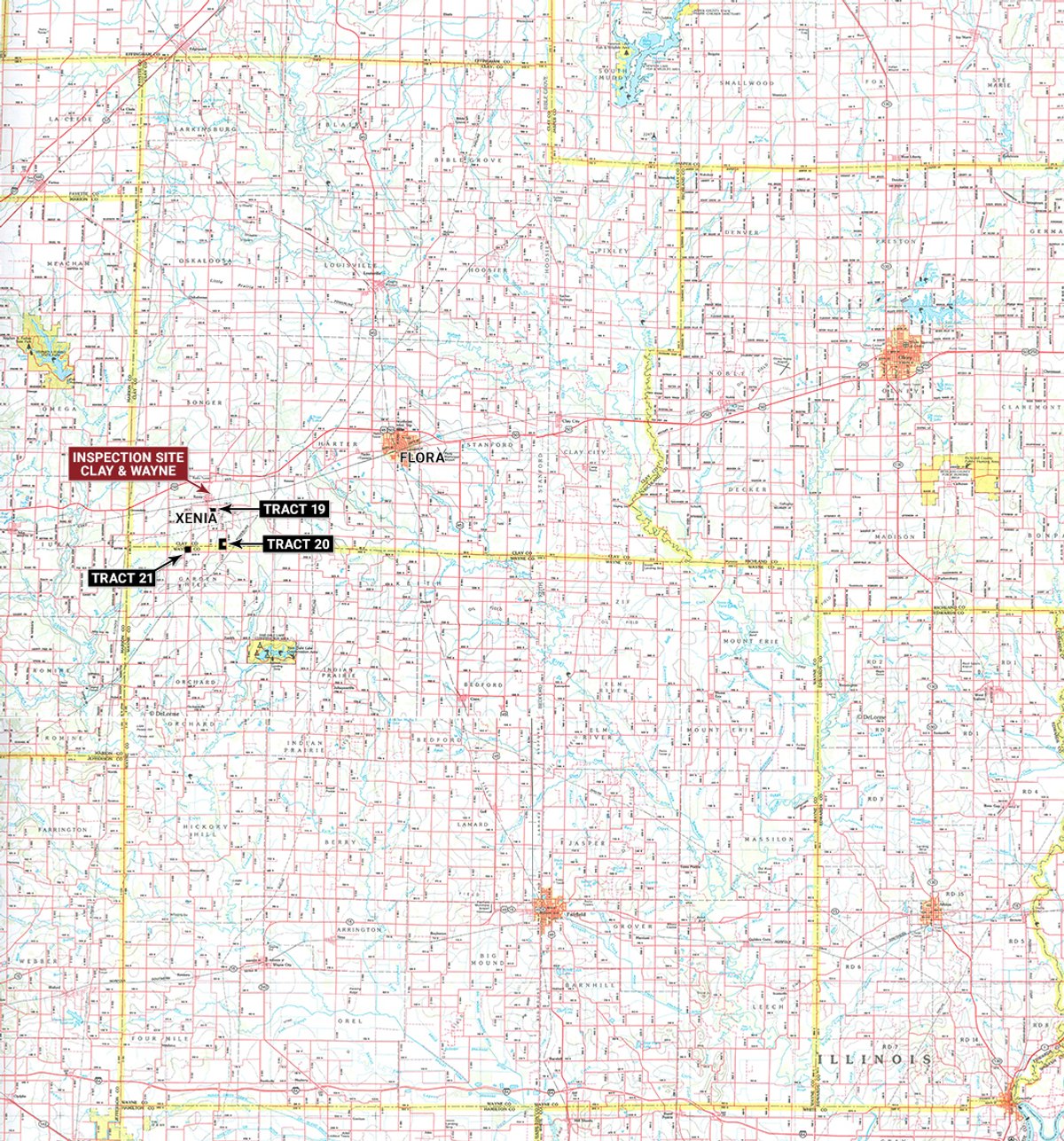 Farm 3: Tracts 19-21 - VIRTUAL ILLINOIS LAND AUCTION - 109+/- ACRES OFFERED IN 3 TRACTS IN CLAY & WAYNE COUNTIES, ILLINOIS (PART OF AN 1,132+/- ACRE, 21 TRACT AUCTION)