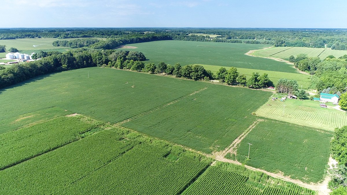 Branch County, Michigan Farmland - VIRTUAL LAND AUCTION - 205.5+/- ACRES OFFERED IN 2 TRACTS AND 2 EQUIPMENT TRACTS IN BRANCH COUNTY, MICHIGAN