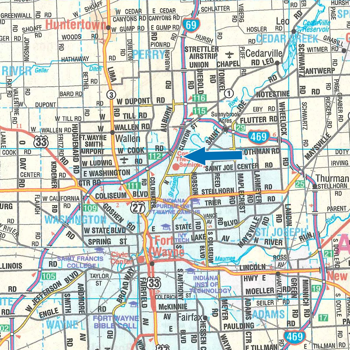 Area map - PERSONAL PROPERTY AUCTION IN ALLEN COUNTY, INDIANA