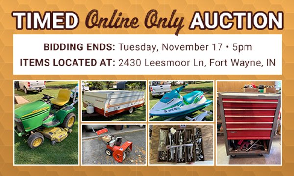 TIMED ONLINE ONLY AUCTION IN ALLEN COUNTY, INDIANA