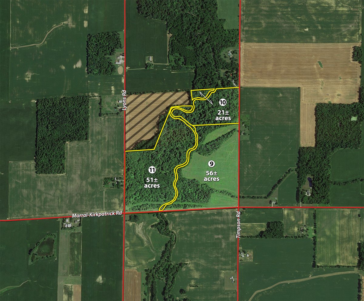 Tracts 9-11 - IMPORTANT OHIO LAND AUCTION - 718+/- ACRES OFFERED IN 11 TRACTS IN MARION & CRAWFORD COUNTIES