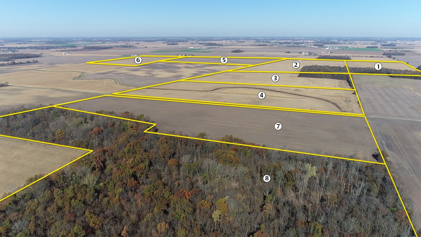 Crawford & Marion Counties, Ohio Farmland - IMPORTANT OHIO LAND AUCTION - 718+/- ACRES OFFERED IN 11 TRACTS IN MARION & CRAWFORD COUNTIES