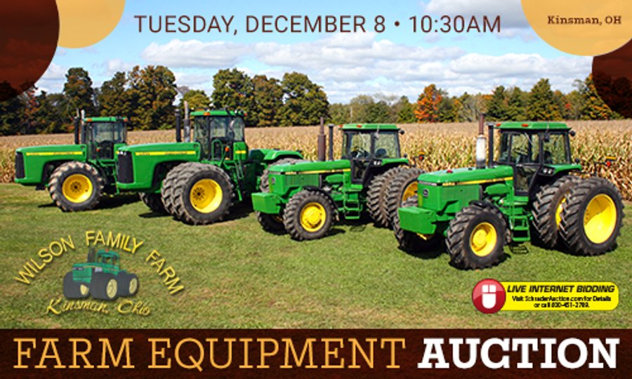 FARM EQUIPMENT AUCTION IN TRUMBULL COUNTY, OHIO
