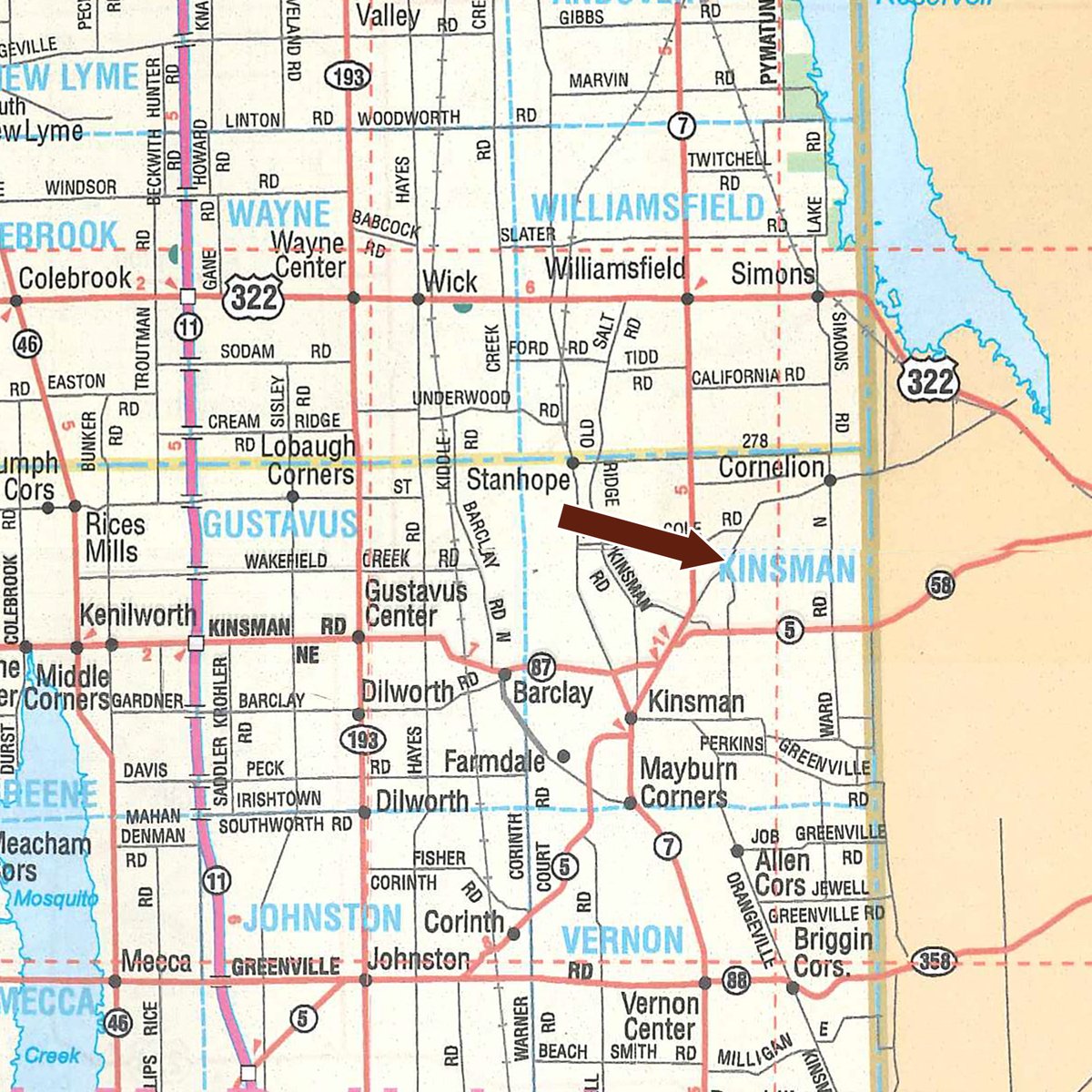 Area map - FARM EQUIPMENT AUCTION IN TRUMBULL COUNTY, OHIO