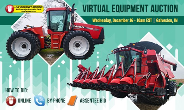 VIRTUAL EQUIPMENT AUCTION IN CASS COUNTY, INDIANA