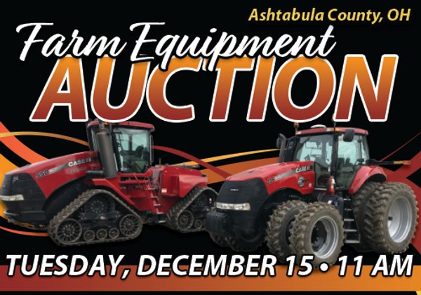 FARM EQUIPMENT AUCTION IN ASHTABULA COUNTY, OHIO