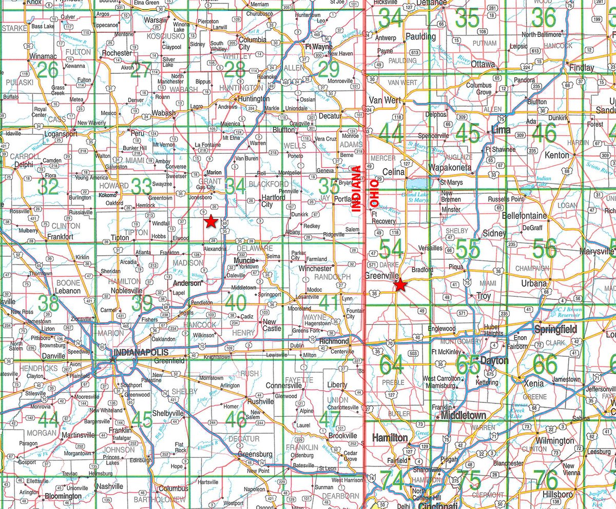Area map - FERTILIZER EQUIPMENT AUCTION IN DARKE COUNTY, OHIO