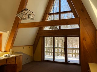 Inside of A-Frame House in Preble County, Ohio - *** BIDDING WILL BE VIA PHONE OR INTERNET *** LAND AUCTION - 68+/- ACRES OFFERED IN 2 TRACTS IN PREBLE COUNTY, OHIO