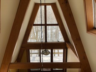 Inside of A-Frame House in Preble County, Ohio - *** BIDDING WILL BE VIA PHONE OR INTERNET *** LAND AUCTION - 68+/- ACRES OFFERED IN 2 TRACTS IN PREBLE COUNTY, OHIO
