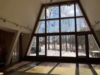 Inside of A-Frame House in Preble County, Ohio - *** BIDDING WILL BE VIA PHONE OR INTERNET *** LAND AUCTION - 68+/- ACRES OFFERED IN 2 TRACTS IN PREBLE COUNTY, OHIO