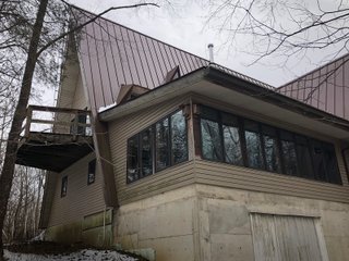 Inside of A-Frame House in Preble County, Ohio - *** BIDDING WILL BE VIA PHONE OR INTERNET *** LAND AUCTION - 68+/- ACRES OFFERED IN 2 TRACTS IN PREBLE COUNTY, OHIO