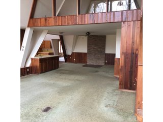 Inside of A-Frame House in Preble County, Ohio - *** BIDDING WILL BE VIA PHONE OR INTERNET *** LAND AUCTION - 68+/- ACRES OFFERED IN 2 TRACTS IN PREBLE COUNTY, OHIO