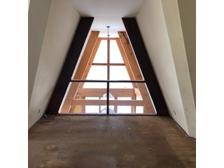 Inside of A-Frame House in Preble County, Ohio - *** BIDDING WILL BE VIA PHONE OR INTERNET *** LAND AUCTION - 68+/- ACRES OFFERED IN 2 TRACTS IN PREBLE COUNTY, OHIO