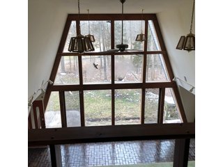 Inside of A-Frame House in Preble County, Ohio - *** BIDDING WILL BE VIA PHONE OR INTERNET *** LAND AUCTION - 68+/- ACRES OFFERED IN 2 TRACTS IN PREBLE COUNTY, OHIO