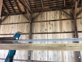 Inside of Barn in Franklin County, Indiana farmland - IMPORTANT LAND AUCTION - 250+/- ACRES OFFERED IN 10 TRACTS IN FRANKLIN COUNTY, INDIANA  NEW DATE: WEDNESDAY, JUNE 10TH AT 6PM