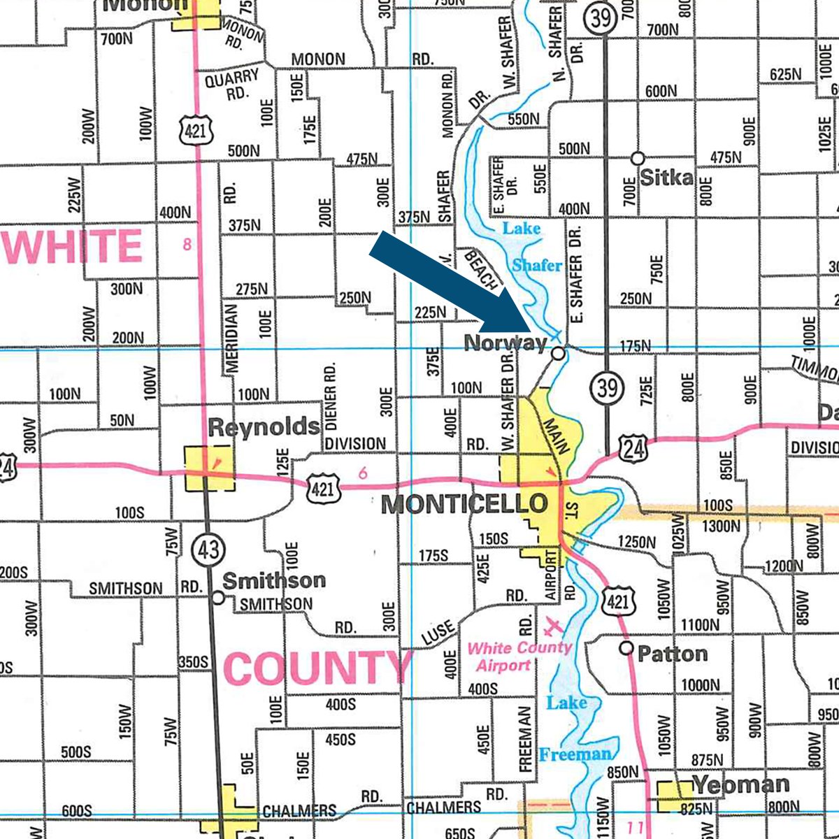 Area map - *** BIDDING WILL BE VIA PHONE OR INTERNET *** LAND AUCTION - 14.803+/- ACRES IN 1 TRACT IN WHITE COUNTY, INDIANA